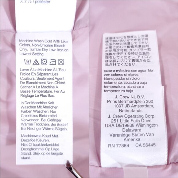 NWT J Crew Signature Puffer Womens Size XS Primaloft Collection Pink Jacket Warm - Picture 11 of 14